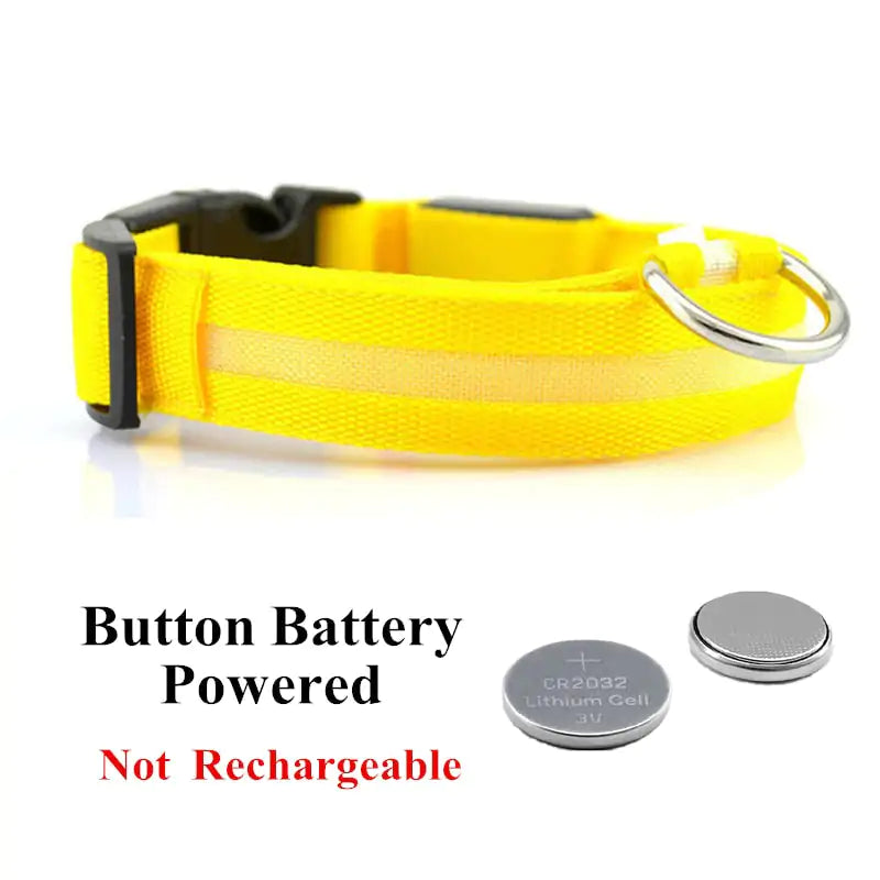 Support the ASPCA--Adjustable LED Pet Collar-5% goes to the ASPCA!