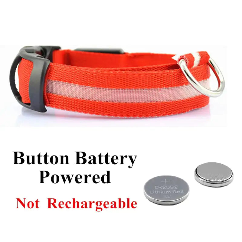 Support the ASPCA--Adjustable LED Pet Collar-5% goes to the ASPCA!