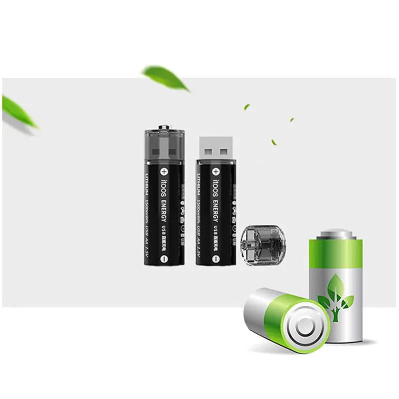 Large Capacity USB Rechargeable AA Batteries