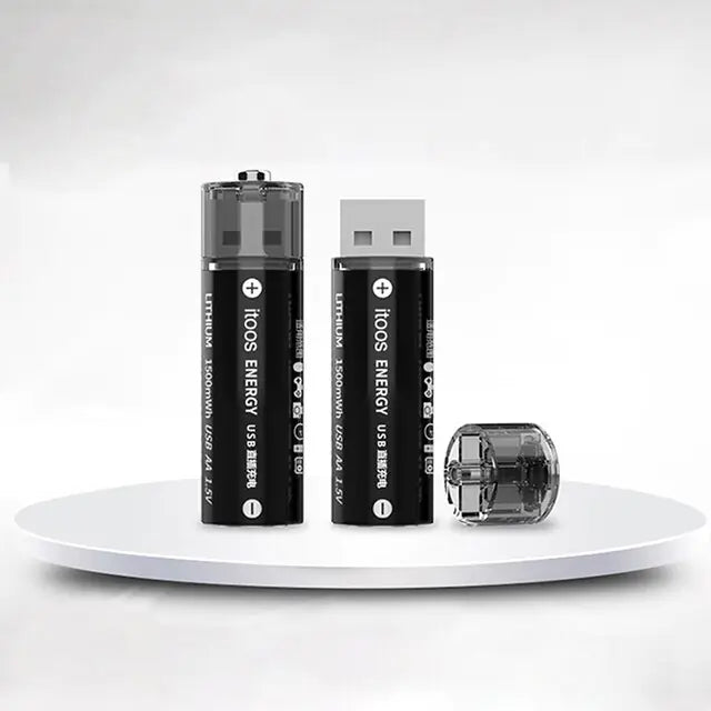 Large Capacity USB Rechargeable AA Batteries