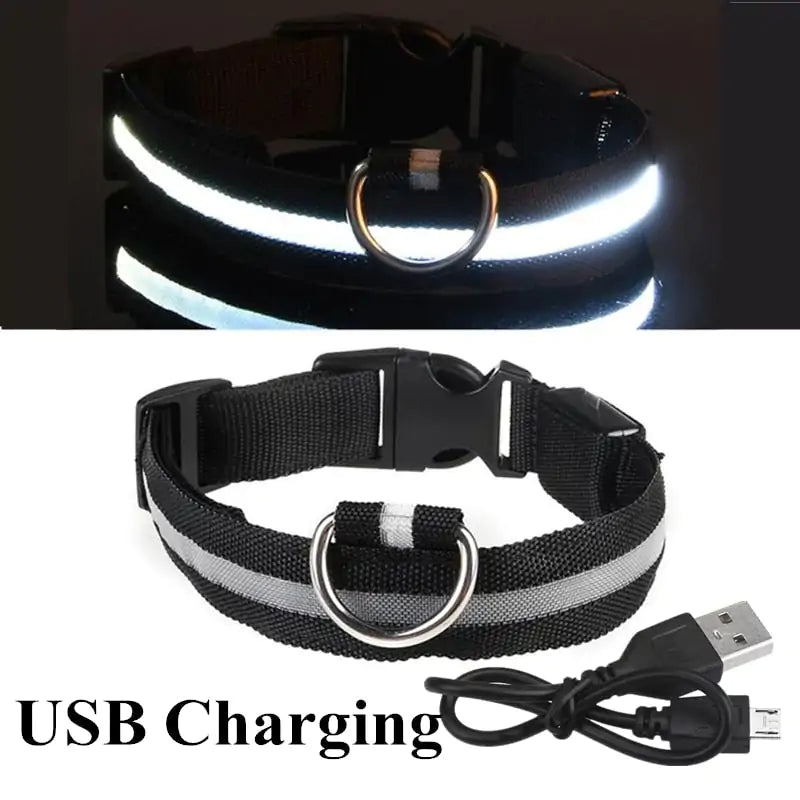 Support the ASPCA--Adjustable LED Pet Collar-5% goes to the ASPCA!