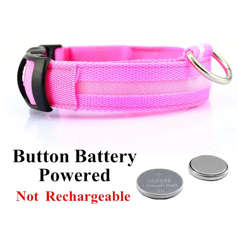Support the ASPCA--Adjustable LED Pet Collar-5% goes to the ASPCA!