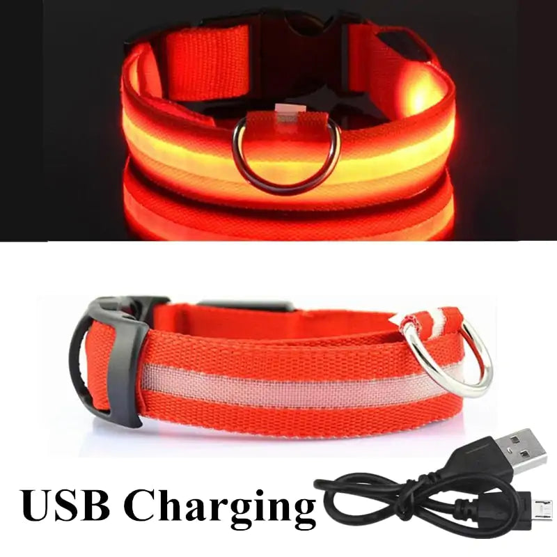 Support the ASPCA--Adjustable LED Pet Collar-5% goes to the ASPCA!