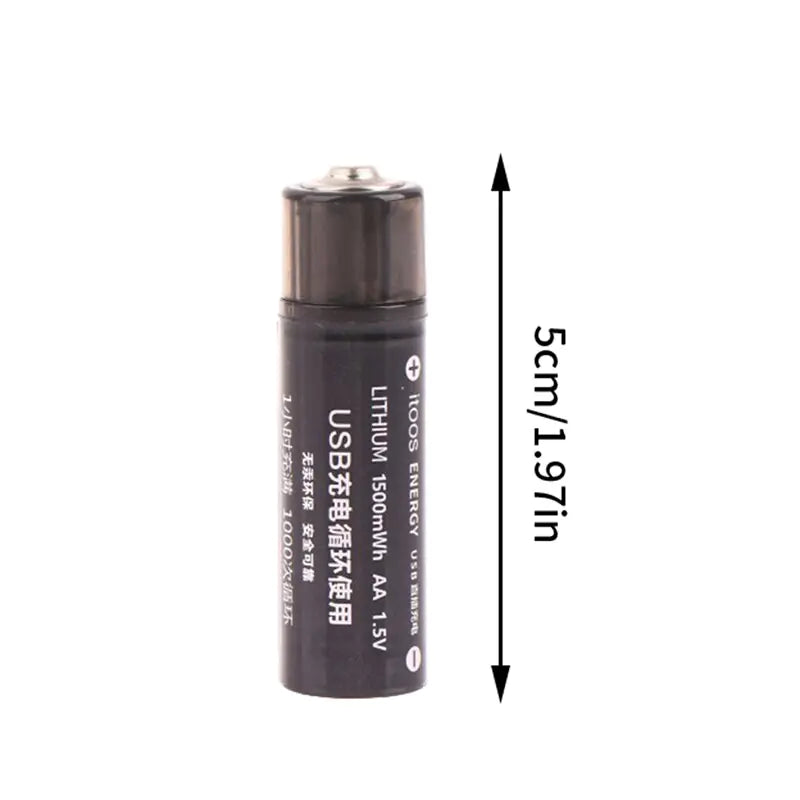 Large Capacity USB Rechargeable AA Batteries